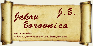 Jakov Borovnica vizit kartica